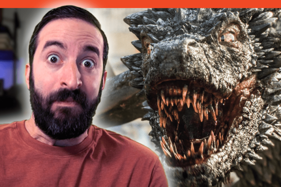 Bryan Kofsky with Game of Thrones Dragon